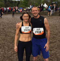 We ran the Tough Mudder for Harrison...and it was 'Tough' and extremely 'Muddy'!!'